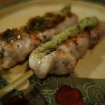 墨亭丸岡 - （2014/4月）「じとっこのささみわさび焼き」