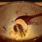 鮨 しみづ - 天然トラフグ白子炙り