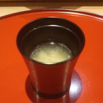 鮨 しみづ - 生海苔の味噌汁