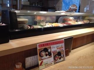 Uohachi Zushi - 2014‎年‎6‎月‎10‎日(火)‏‎13時半　魚八定食864円　このシャリ好きー(^_^)v