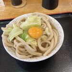 せんしゅう - 月見うどん出来上がり