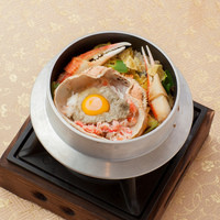 ズワイガニと京湯葉の釜飯