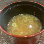 鮨 もりなり - 鯛出しのお味噌汁〜身体にしみしみ〜