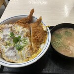 かつや - 海老･ロースかつ丼＋豚汁(小)