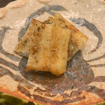 鮨 もりなり - 穴子の雉焼き〜粉山椒の香りたまりません♪