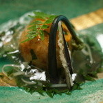 山ごぼう - 里芋のしんじょ。初回訪問時と比較すると適度な大きさに。