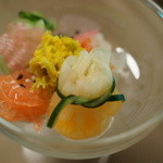 山ごぼう - 酢を使わず柑橘でマイルドに仕上げた酢の物。