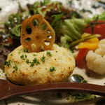 山ごぼう - ジャガイモと酒粕のグラタン。これは初めて。