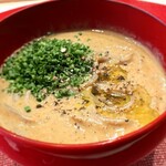 霜止出苗 - 甘エビと菊芋の手打ち蕎麦