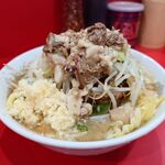 ラーメン二郎  朝倉街道駅前店 - 小ラーメン 750円 + 豚増し 150円