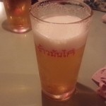カオマンガイ - 乾杯ビール