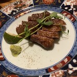 博多ほたる - （６）【焼物】　黒毛和牛の炭火焼き