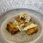 Haruka Murooka - きのこスープと熟成南瓜ikkaのニョッキ