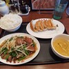 大阪王将 - レバニラ炒め定食 餃子付き