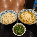丸亀製麺 - かけうどん大とぶっかけ冷並