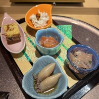 横浜 鮨 ふくじゅ - 前菜5種