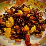 四川料理と小吃 奏煖 福島 - 辣子鸡 鶏肉の唐辛子 花椒炒め