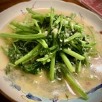 四川料理と小吃 奏煖 福島 - 空芯菜炒め