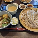 村山 満月うどん - ダブルつけ汁　ゴマ　特盛
