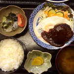灯の来麻 - ハンバーグ定食￥５５０