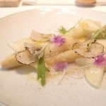 Jun ,2014　ホワイトアスパラガスと白桃のデュオ 