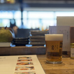 炭火焼たまや - セットのミニビール