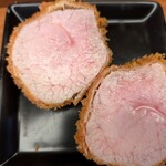 とんかつひなた - しきんぼはひれカツに似た食感です。脂少なめ。