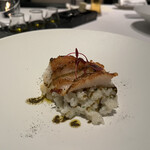 ル・クール神戸 - カサゴのロティ 鮑と香草のリゾットと共に