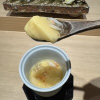鮨 一 - ズワイガニ餡の乗る茶碗蒸し