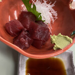 鯉とうなぎのまるます家 - まぐろぶつ切