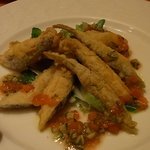 ビストロ・ラ・クッチーナ - 2009/11月：おまかせ前菜③～確かワカサギのフリットではなかったか