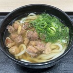峠屋うどん - かしわうどん (650円)