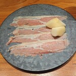 luogo - 麦豚の生ハム・洋梨