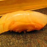 鮨処 凜 - 大将おまかせ　１５０００円（税込）　握り-１　苫前産のマツカワガレイ【２０２５年１月】