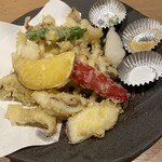 第8八千代丸 - （８）後造りイカ天麩羅　ふわっとサクサク　天つゆでいただく