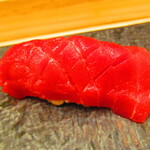 鮨処 凜 - 大将おまかせ　１５０００円（税込）　握り-５　青森三厩産１本釣り　熟成鮪赤身【２０２５年１月】