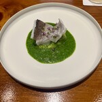 馳走西健一 - ヒゲダラ　熟成芋のマッシュポテト　柔らかな身と熟成ポテトの甘くなめらかな味わい