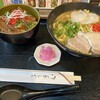 べにはま - 【'25.1】沖縄そばと三枚肉丼ハーフセット　1050えん