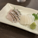 居酒屋SANUFA - 近海魚お刺身2点盛り(1200円)