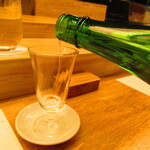 鮨処 凜 - 秋田県　阿楼酒造　×　むかわ町小坂農園うるち米　グラス　彩（さやか）　　９００円（税込）【２０２５年１月】