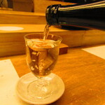 鮨処 凜 - 旭川市　上川大雪酒造　　純米吟風　　グラス　１０００円（税込）【２０２５年１月】