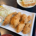 民宿 いなほ - 牡蠣フライ