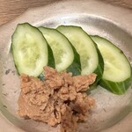 あじふらい てしお - もろきゅう