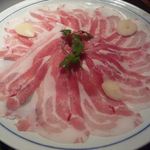 Ichinii San - 黒豚しゃぶコース ￥3,200の黒豚しゃぶ肉