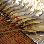 柳家 - 付知川の天然鮎塩焼