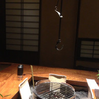 九つ井 本店 - 離れの囲炉裏