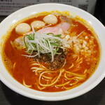 丿貫 - こく煮干担々麵 1200円＋ウズラ味玉100円