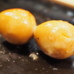 鳥扇 - うずら玉子(1コ食べちゃいました)