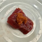 ゆう - 会津辛し味噌はとても辛く、馬刺とよく合います