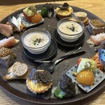 食堂Light - 前菜9種盛りが美しく全て美味✨シェフの引き出しの多さが伺えます。